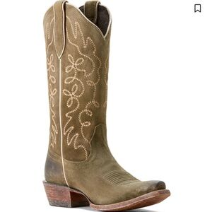 Ariat Women's Green Suede Jukebox Western Boots